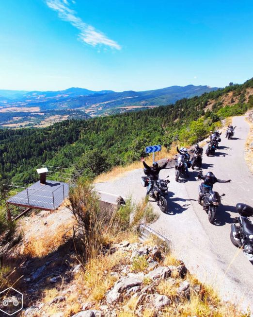 balade moto sur la route napoleon