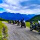 balade moto trail en groupe